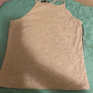 Sleeveless gray top